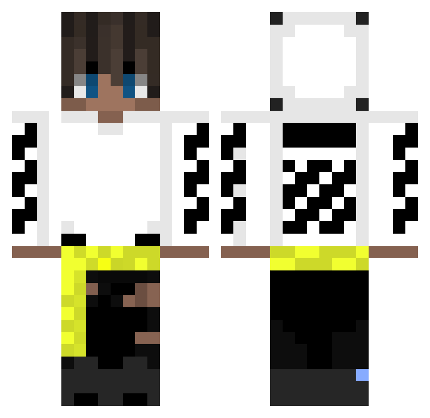 remiczek Minecraft skin, front and back view