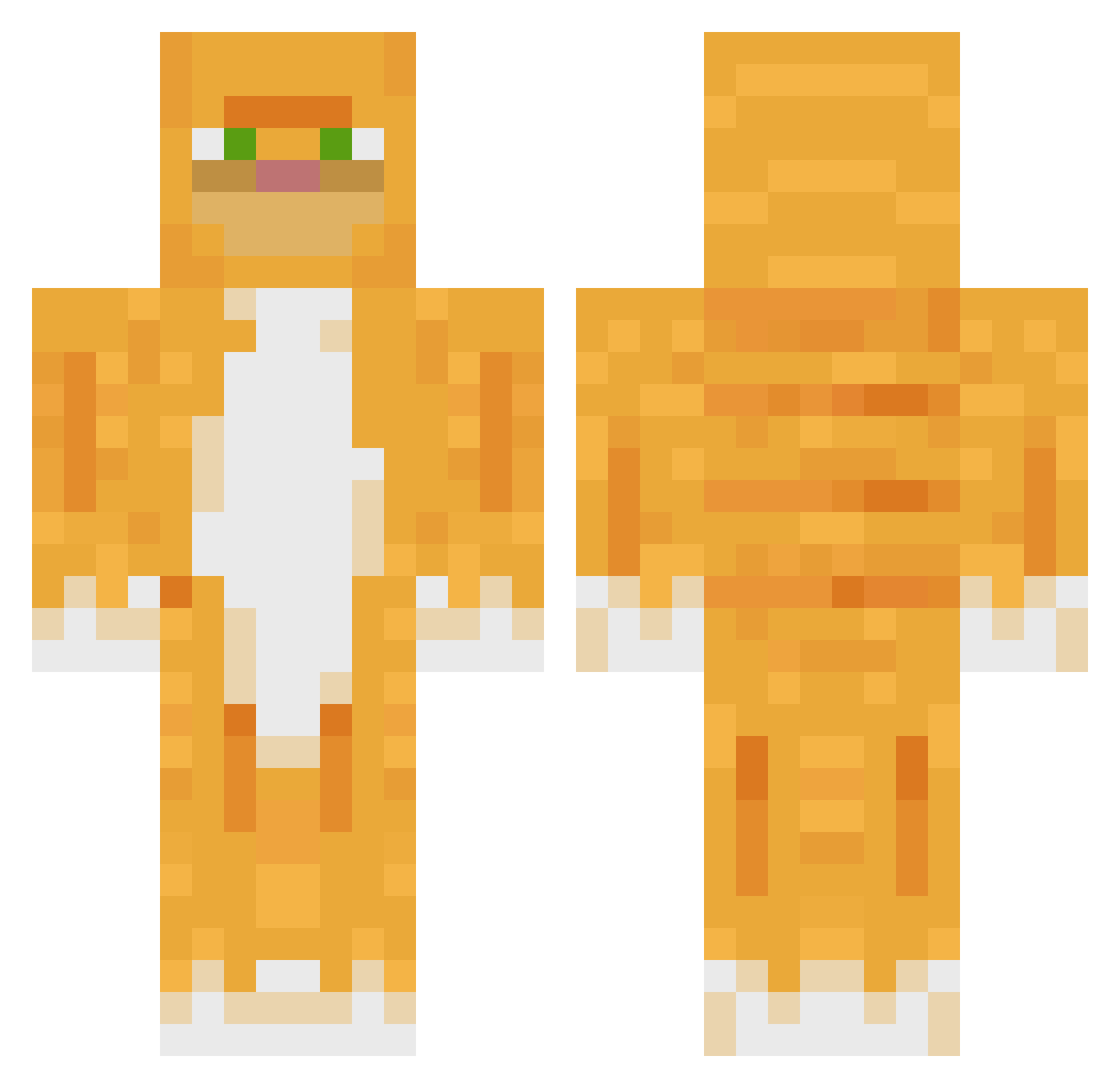Refu03 Minecraft skin, front and back view