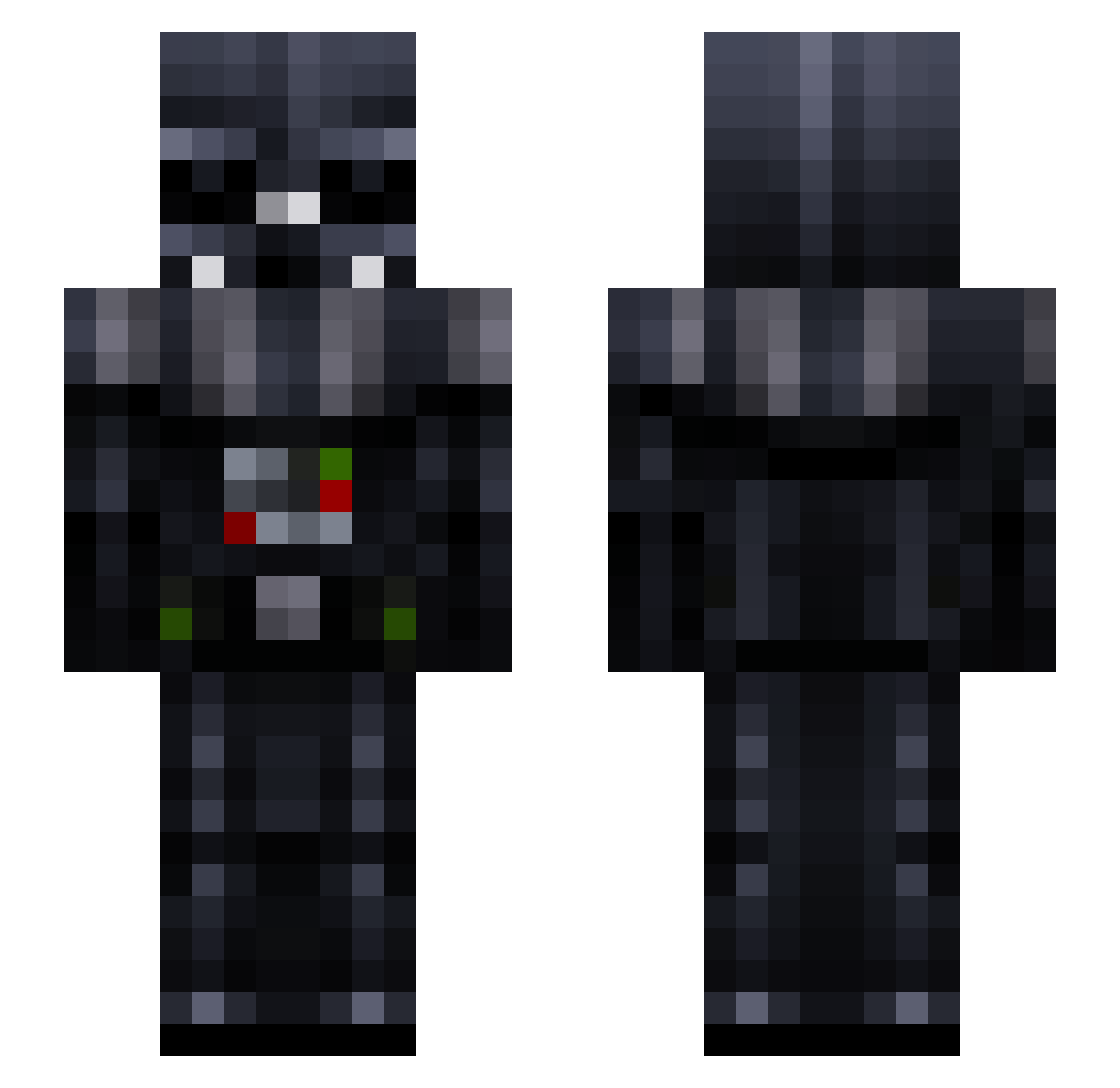 Bosniak95kg88 Minecraft skin, front and back view