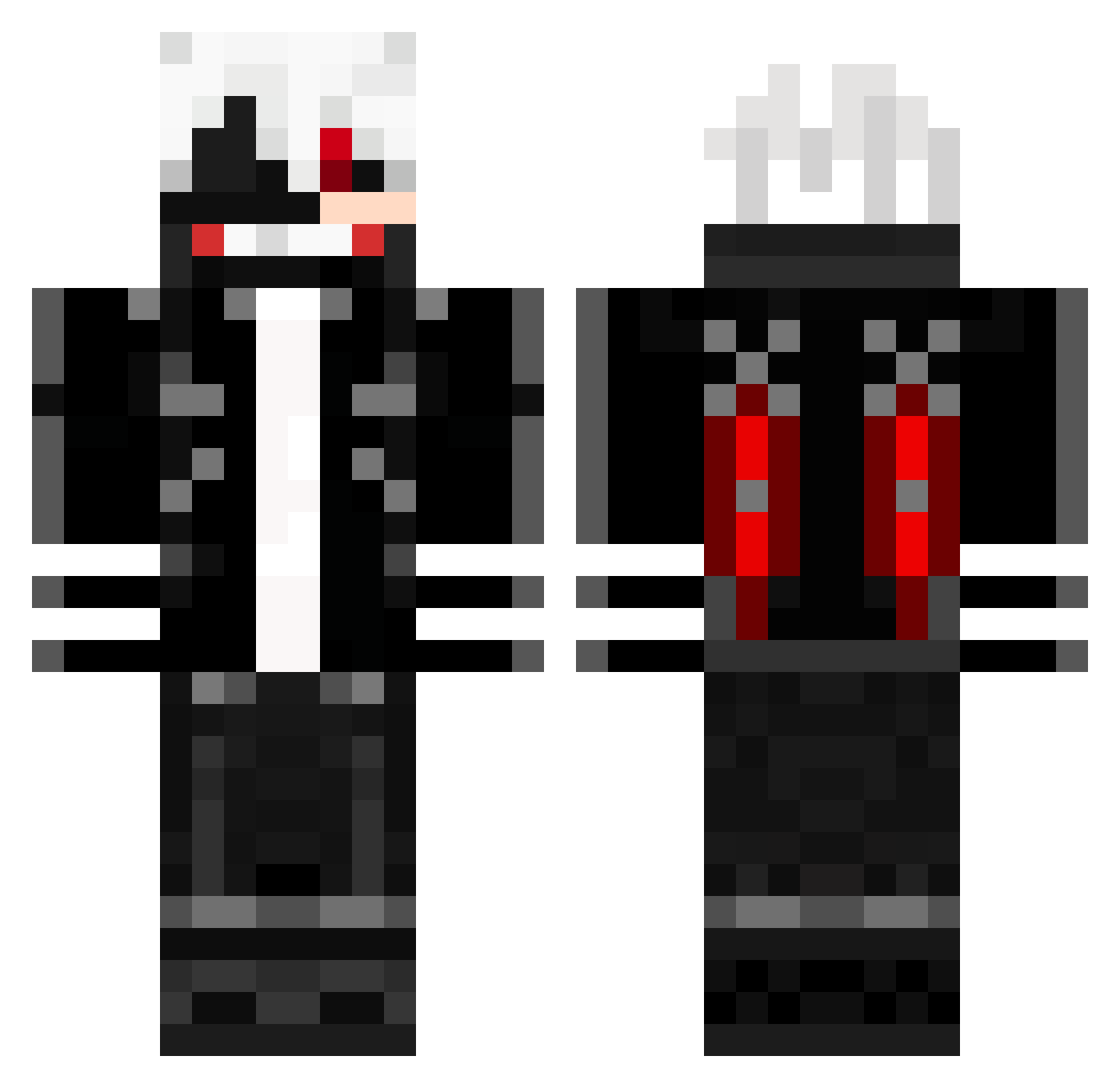 Carillonneur Minecraft skin, front and back view
