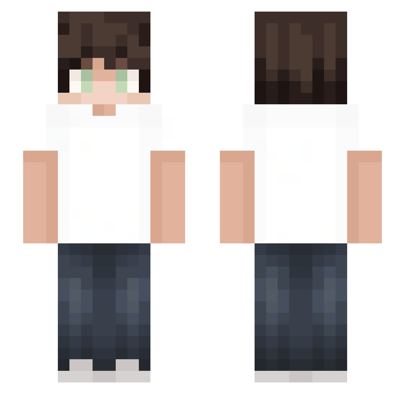 Vylorax Minecraft skin, front and back view