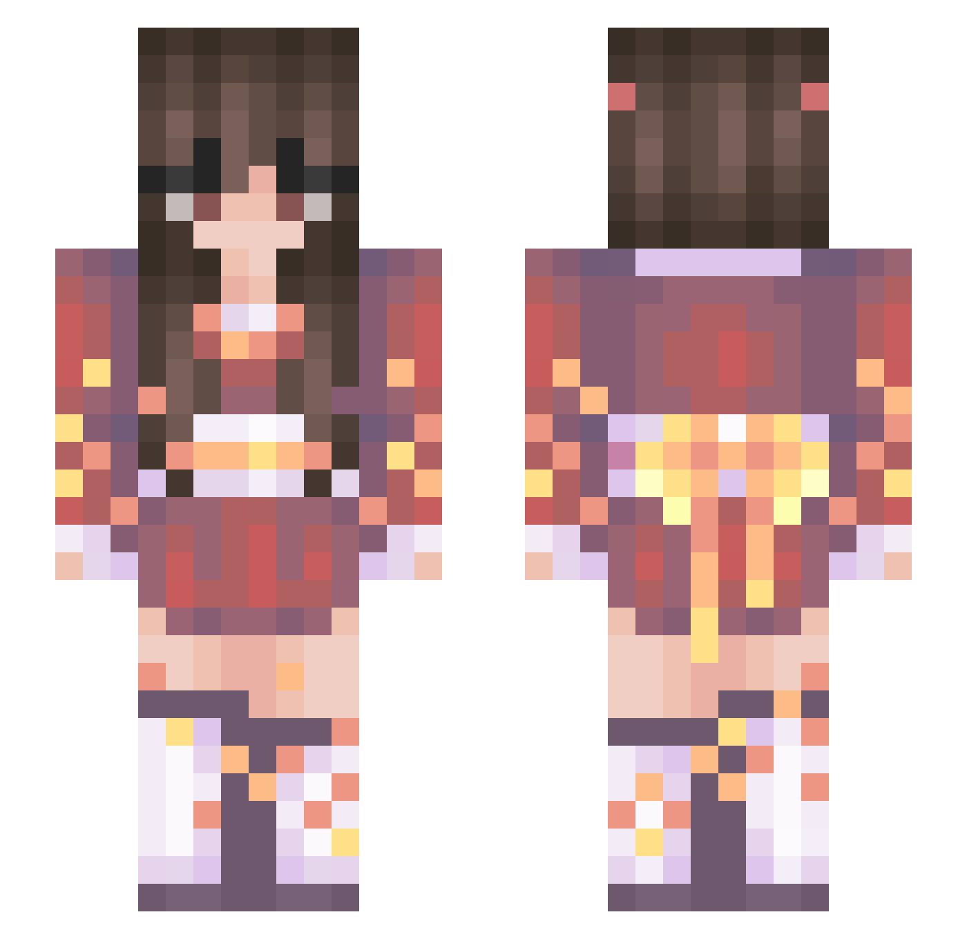 KILIMY Minecraft skin, front and back view