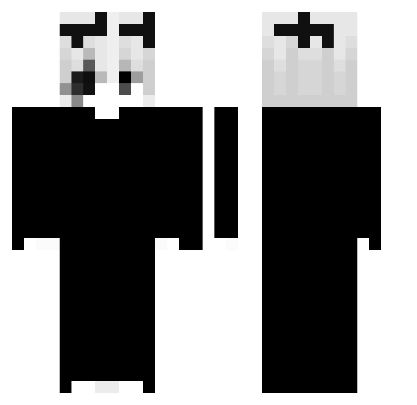 Lio5102 Minecraft skin, front and back view