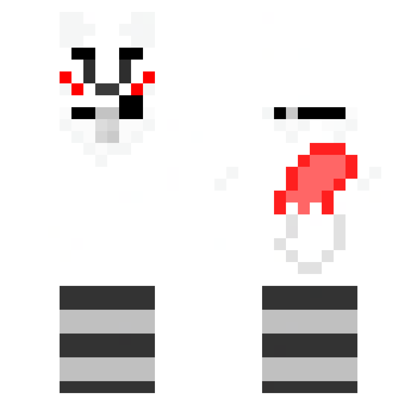 atriasta Minecraft skin, front and back view