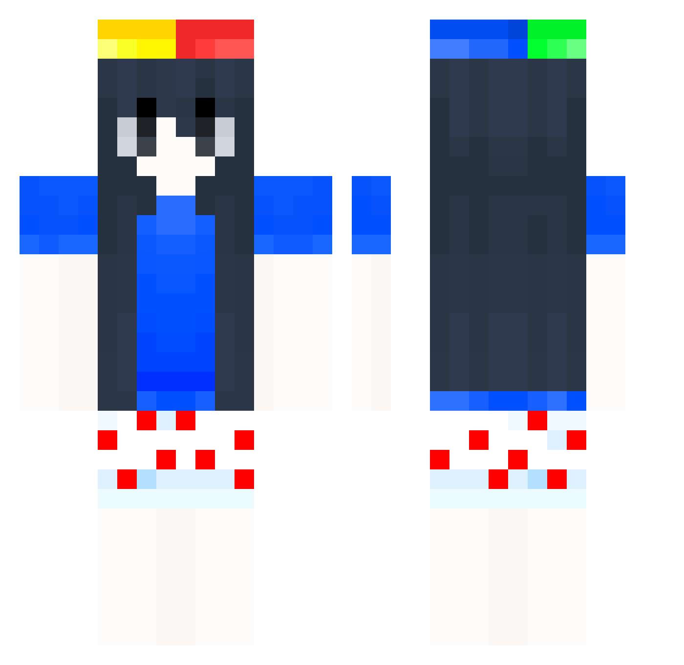 SoapySoph47 Minecraft skin, front and back view