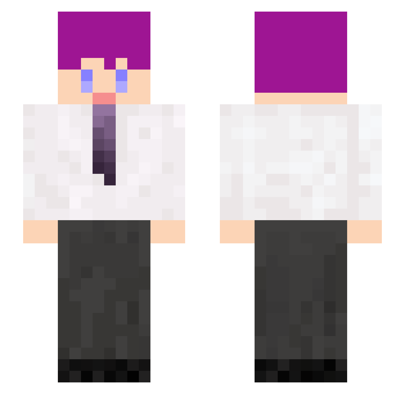 Chanbyul_ Minecraft skin, front and back view