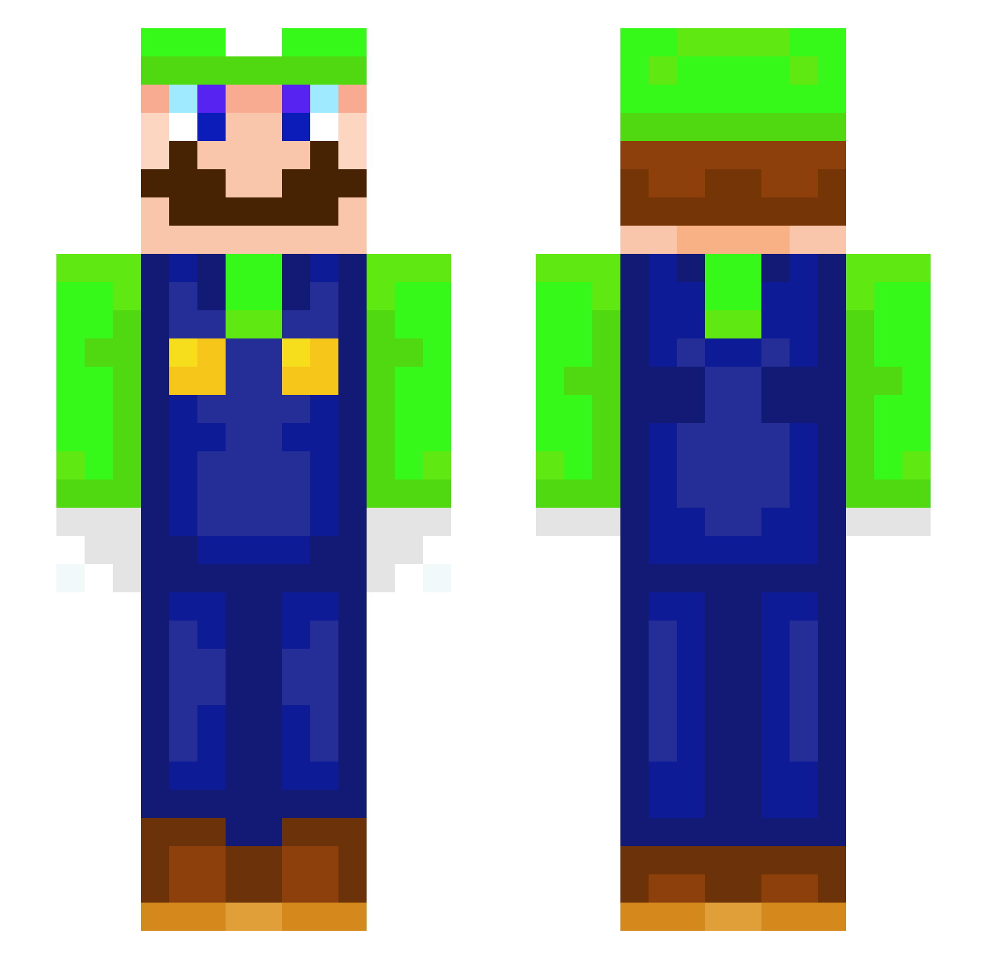 janikatorn Minecraft skin, front and back view