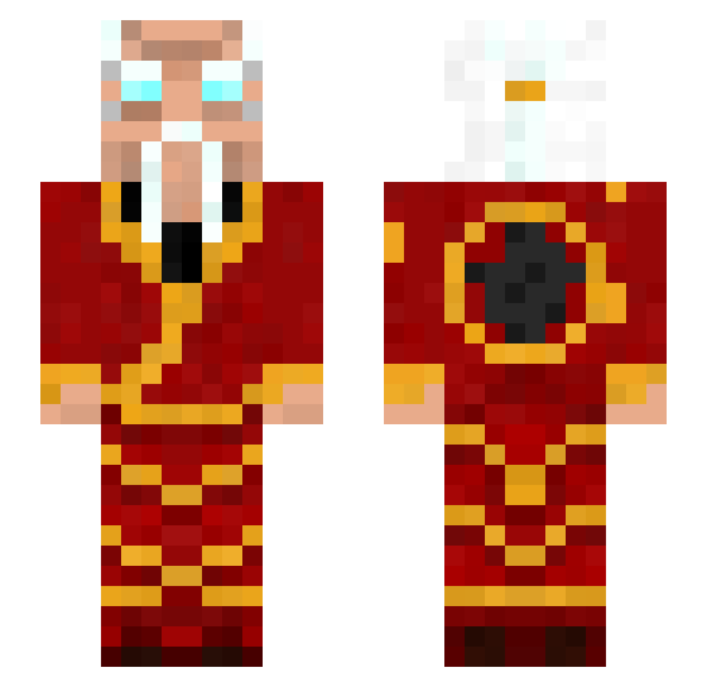 _Z3ENIX_ Minecraft skin, front and back view