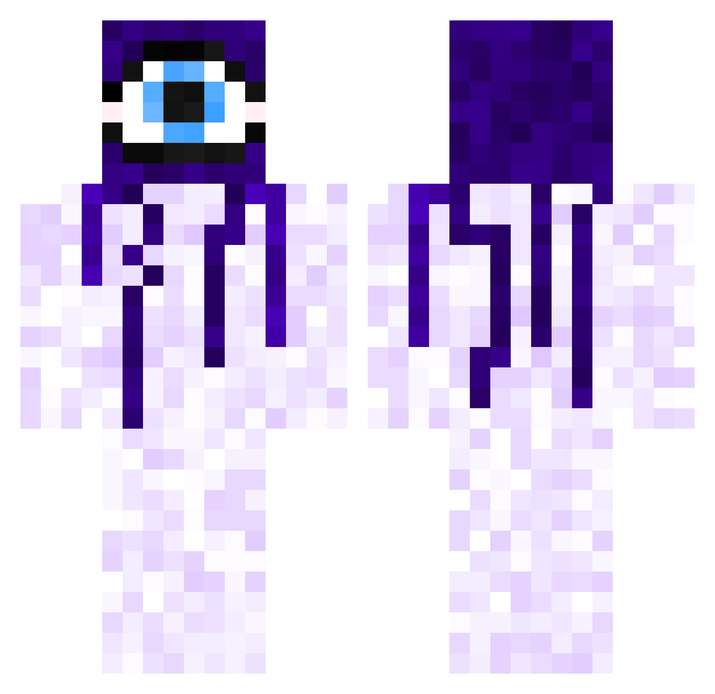 Minitrash11266 Minecraft skin, front and back view
