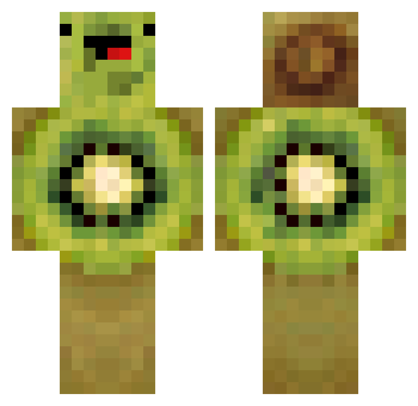 ArchonPri Minecraft skin, front and back view