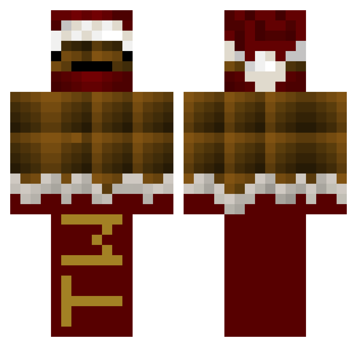 Twix_Dr0it Minecraft skin, front and back view