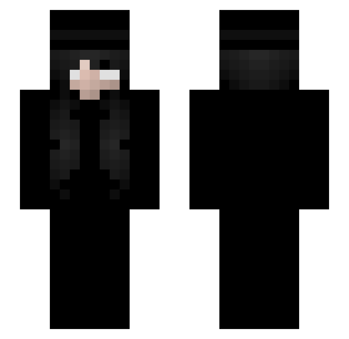 DauerWelleJaJaJa Minecraft skin, front and back view