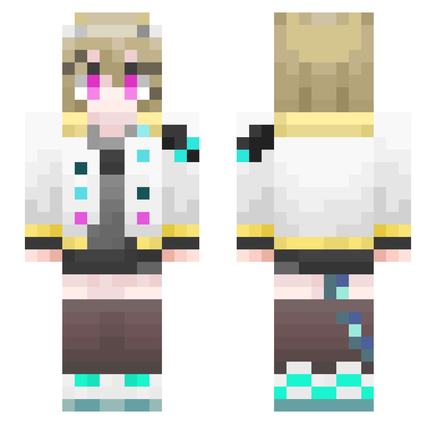 _Eon Minecraft skin, front and back view