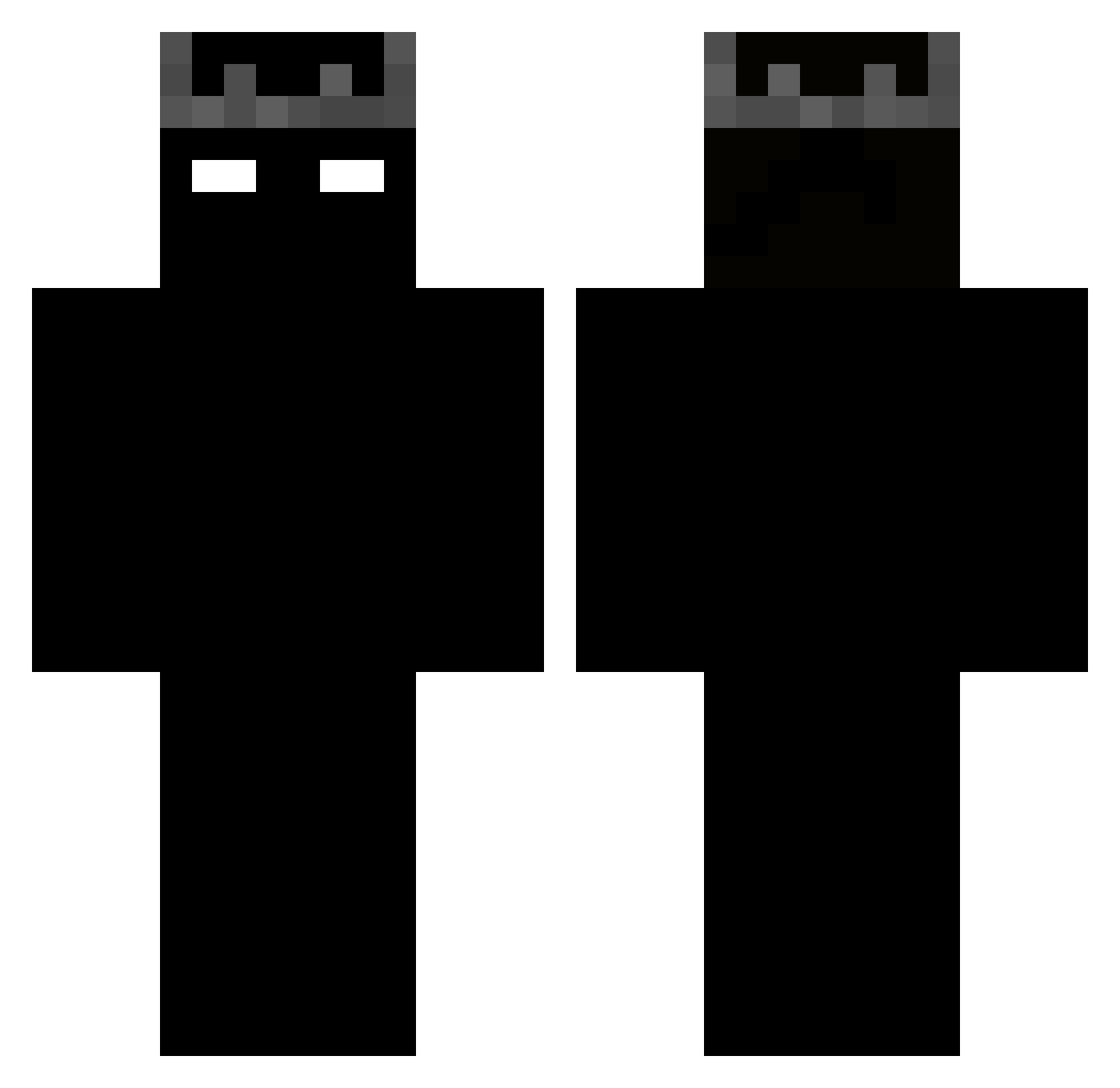 VintageCG Minecraft skin, front and back view
