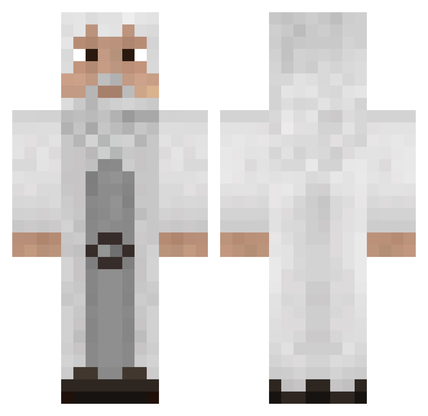 badreligionfan Minecraft skin, front and back view