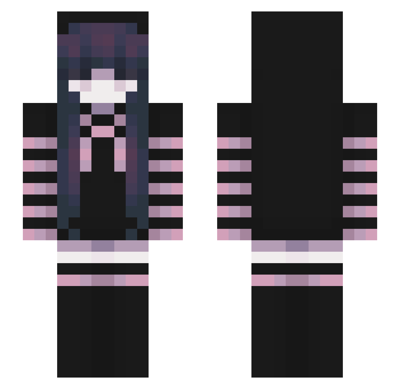 Azrael_Gh0ul Minecraft skin, front and back view