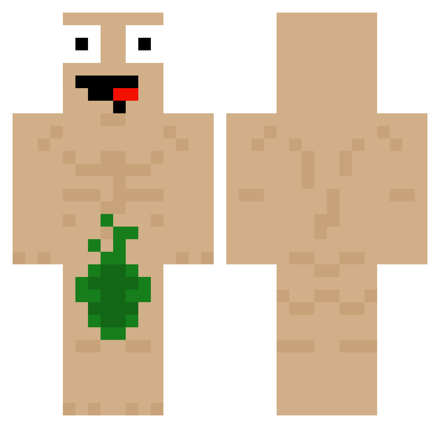 PepaLuong Minecraft skin, front and back view