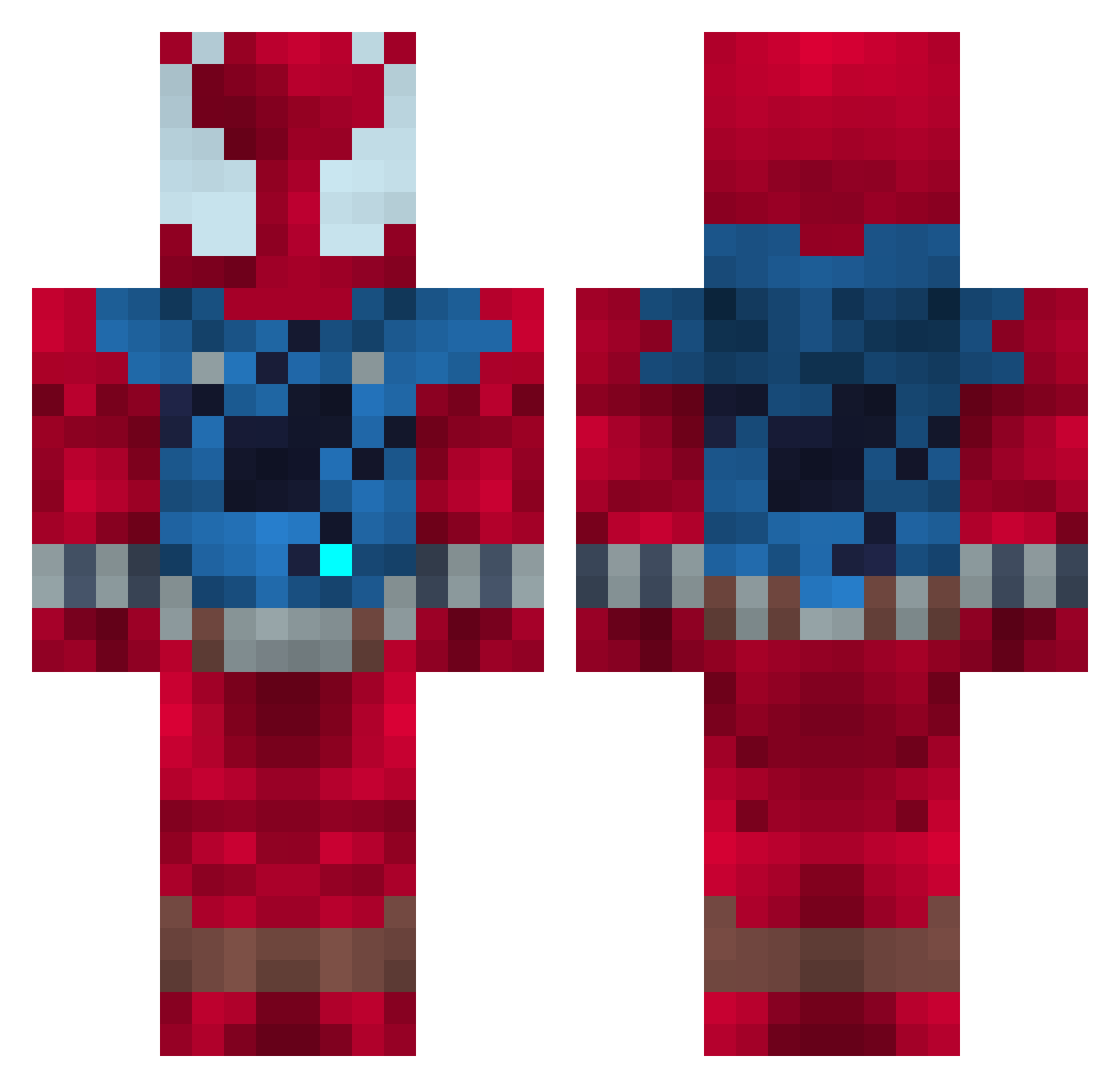 92Soda Minecraft skin, front and back view