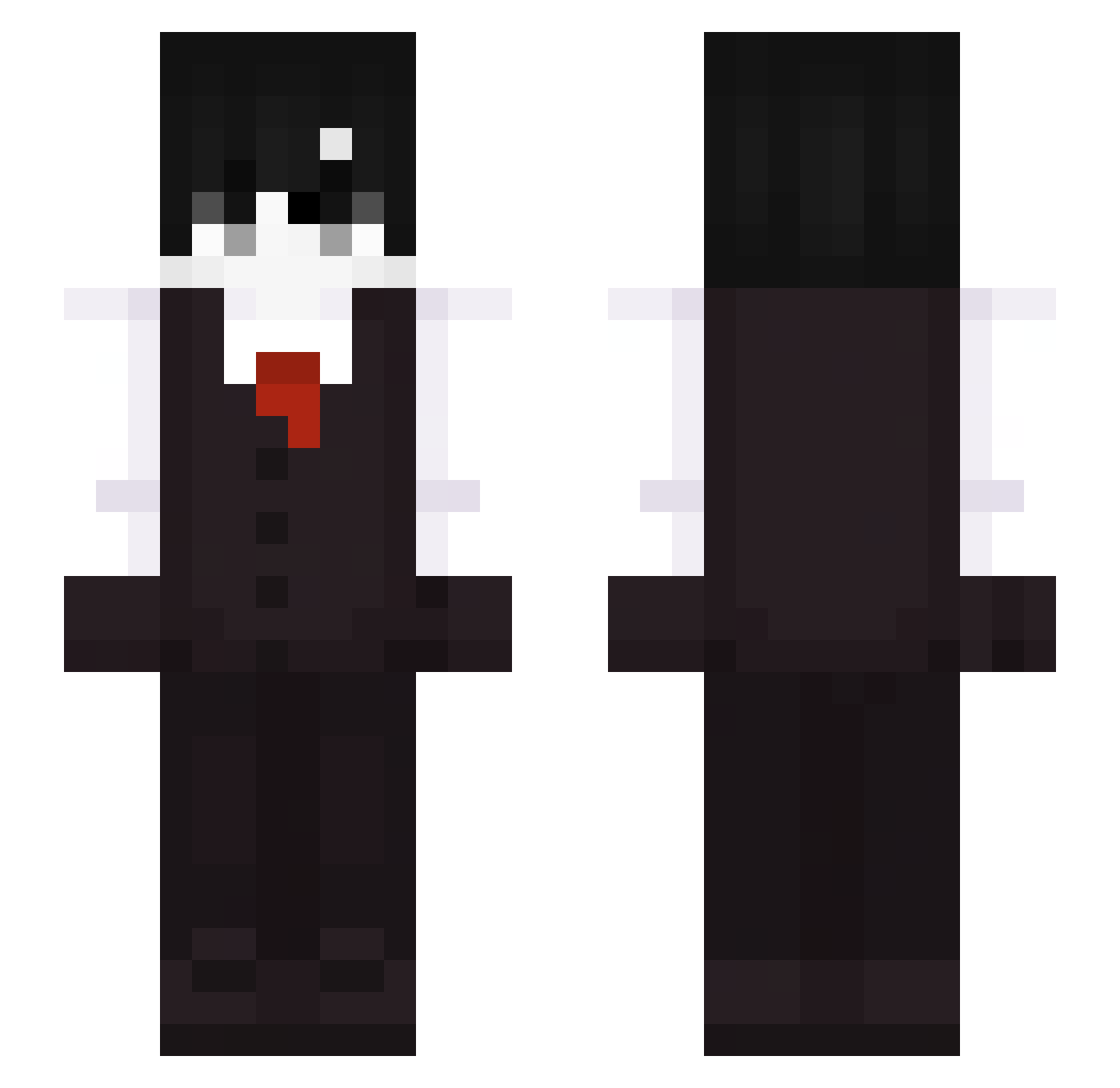 Spira1fy Minecraft skin, front and back view