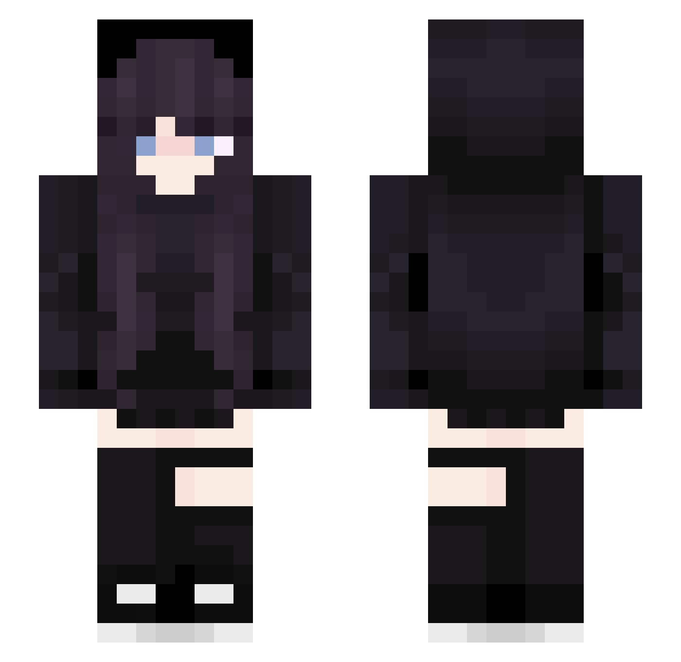 subaranshi Minecraft skin, front and back view