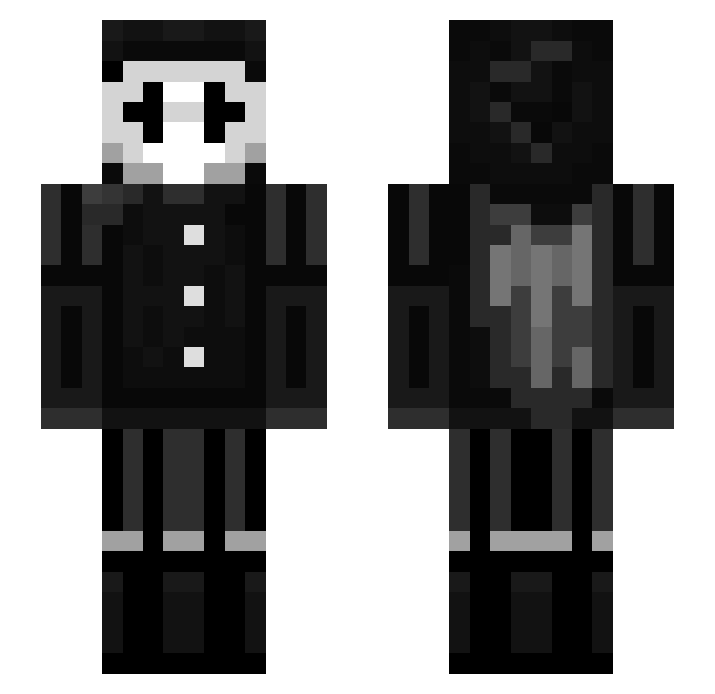 _oonyx Minecraft skin, front and back view
