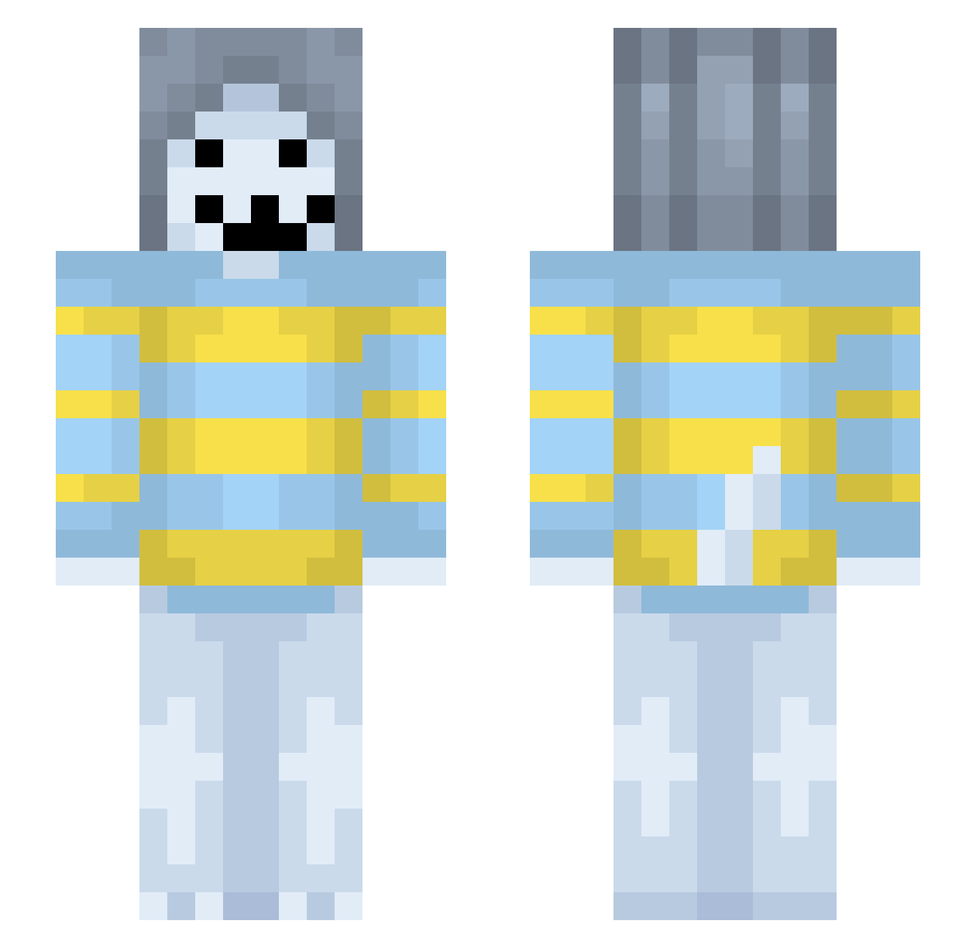 froidboy_ Minecraft skin, front and back view