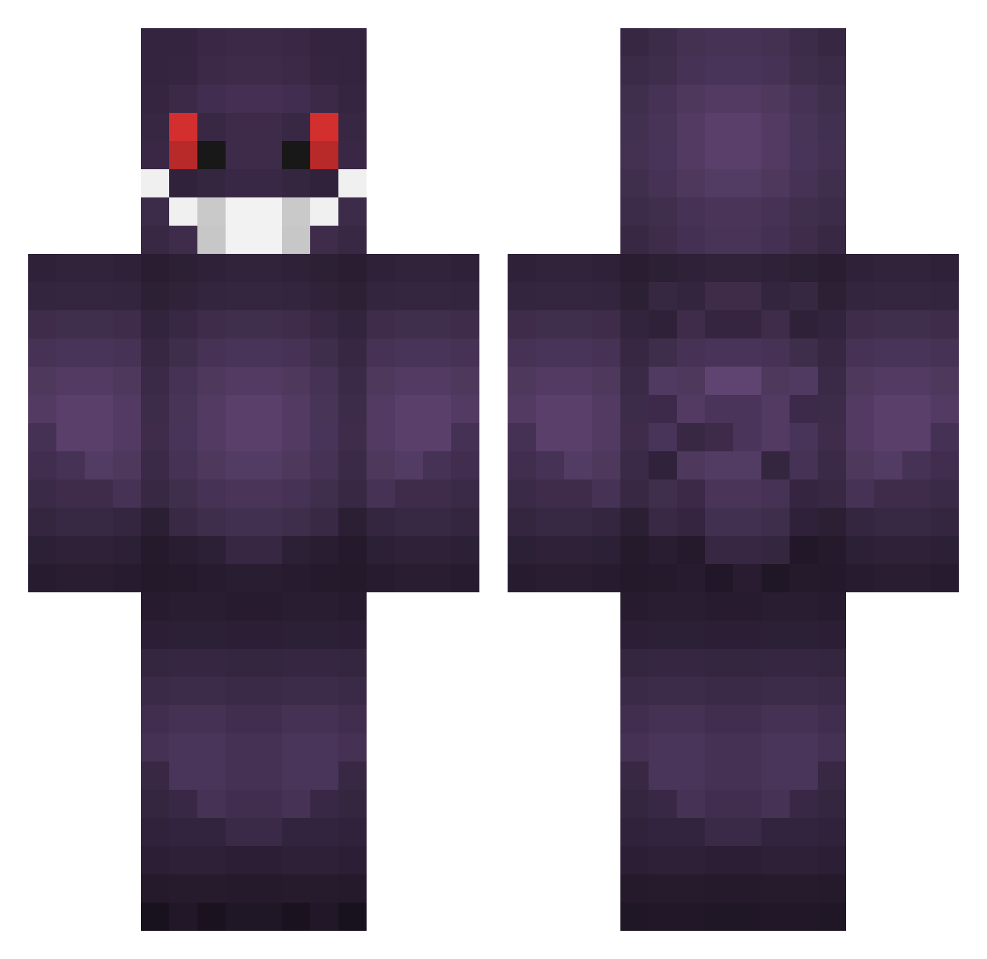 zjpg Minecraft skin, front and back view