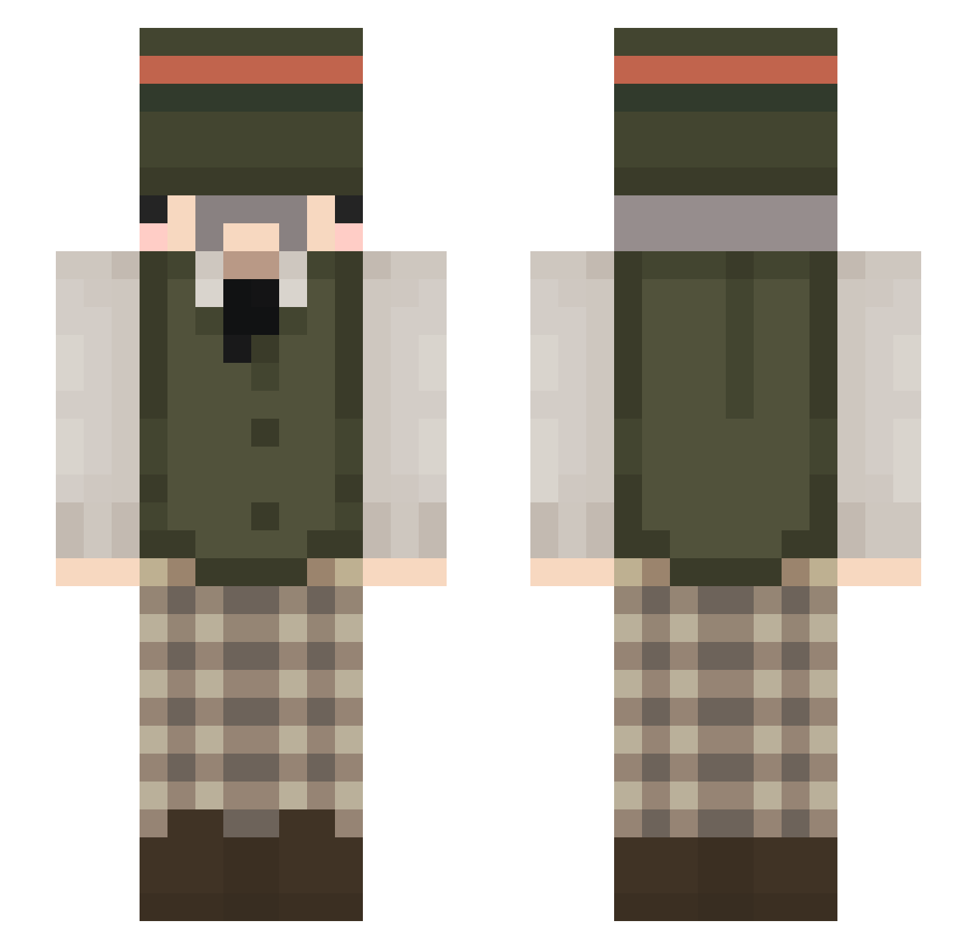 Smith_cam Minecraft skin, front and back view