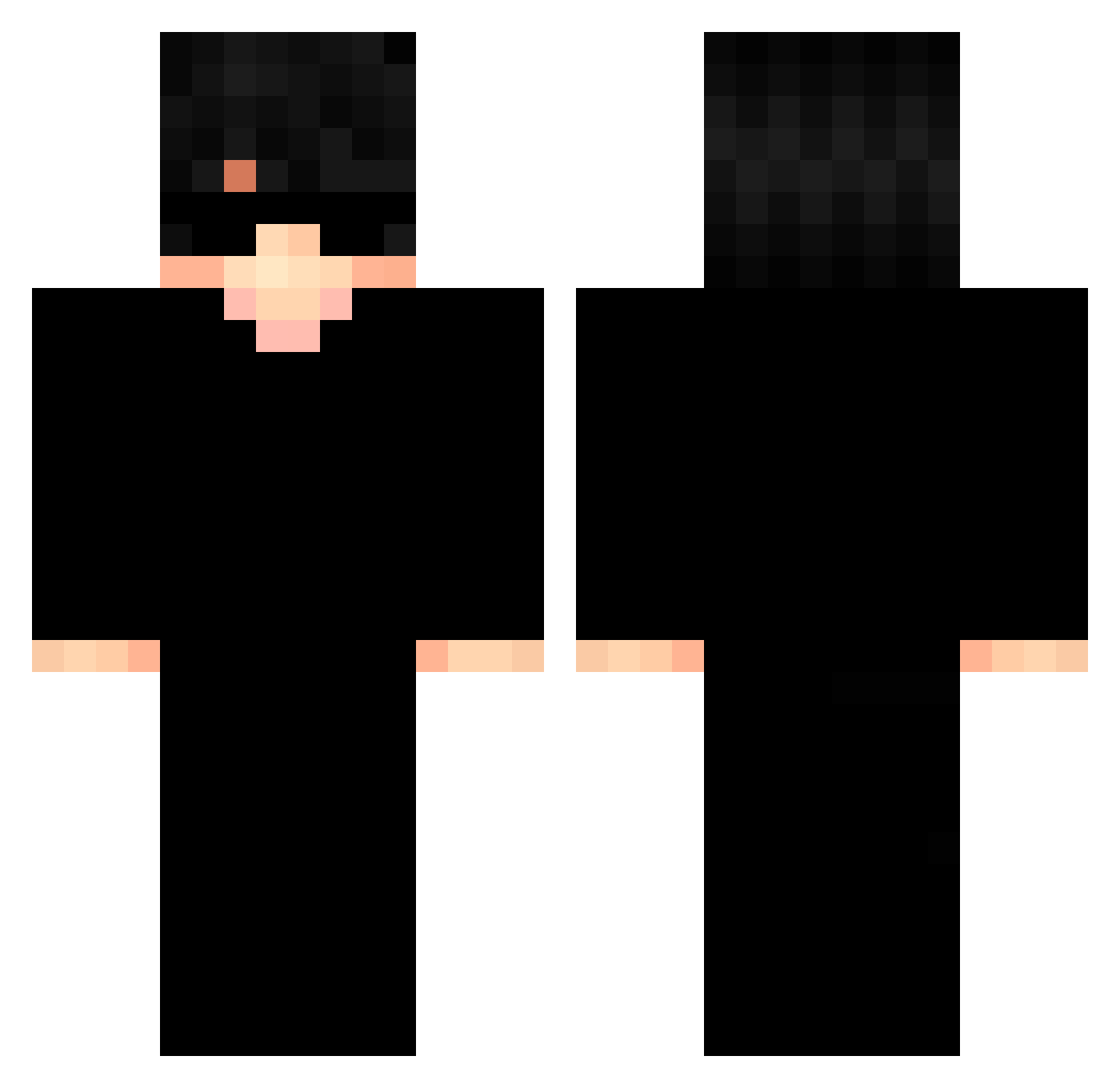 YasuoEU Minecraft skin, front and back view