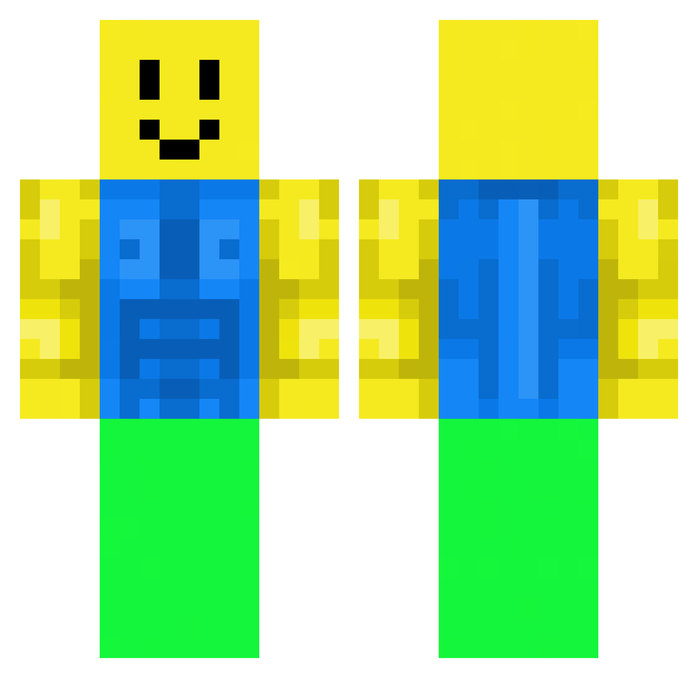 SeNny66 Minecraft skin, front and back view