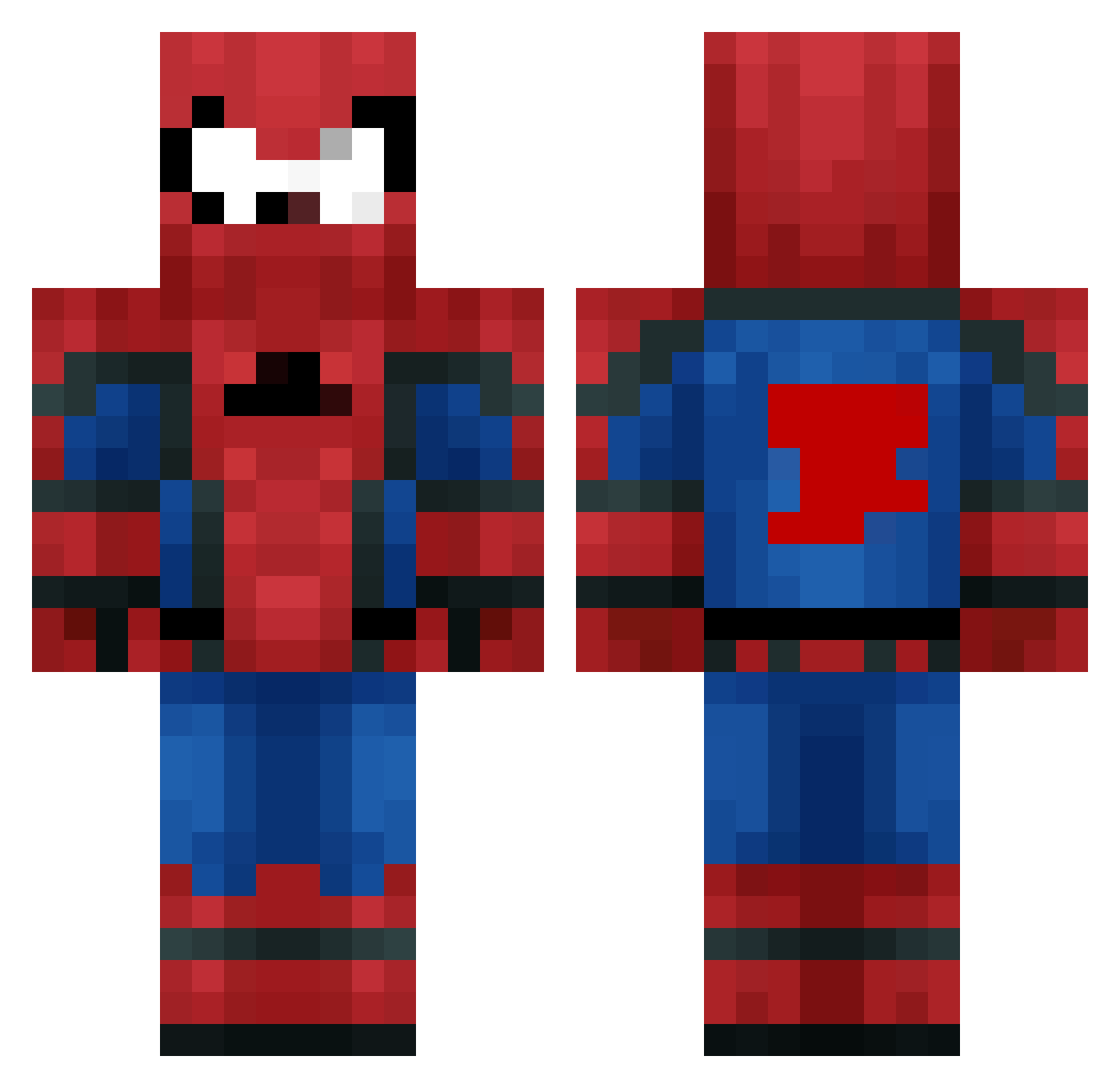 kacpierx Minecraft skin, front and back view