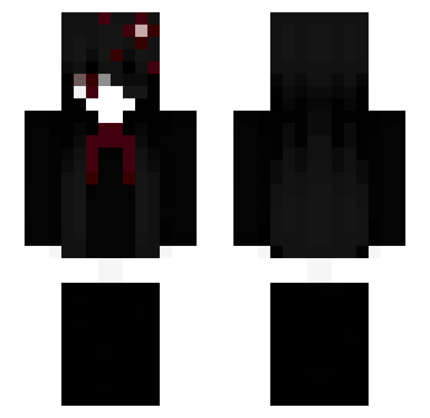 ewth Minecraft skin, front and back view