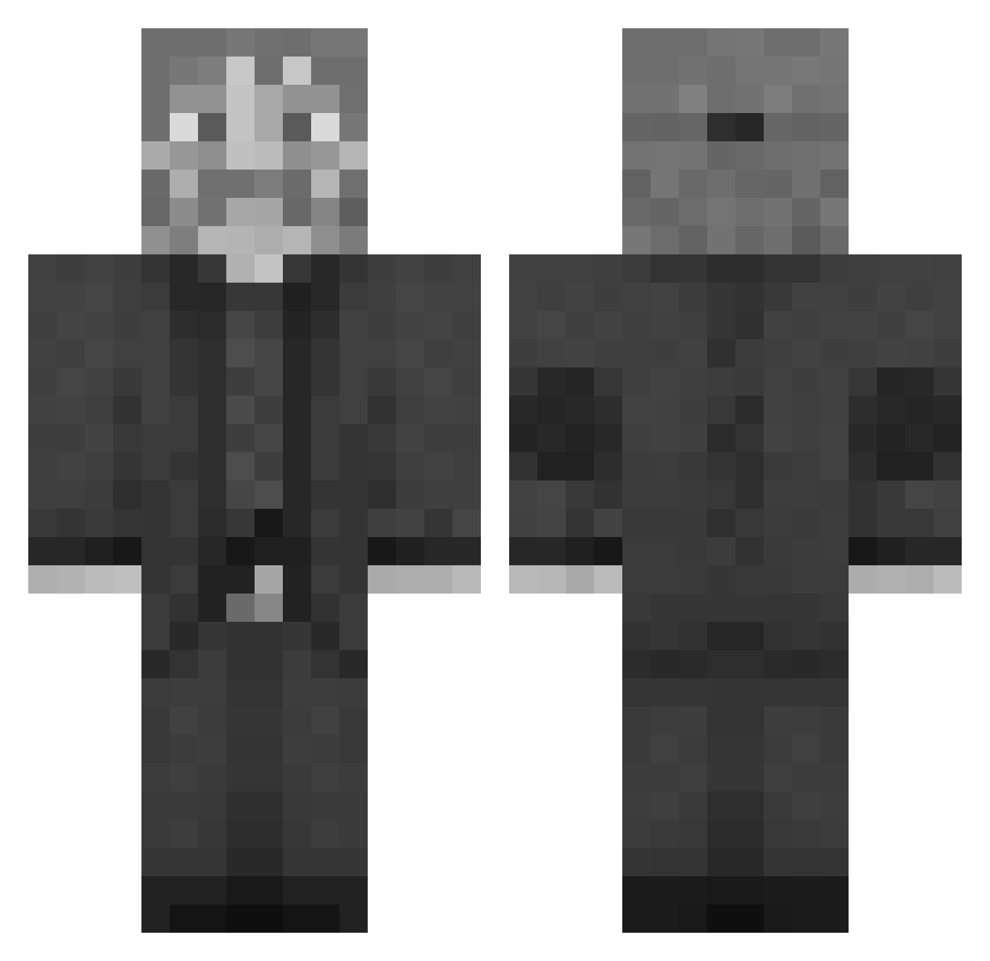 fvolodya Minecraft skin, front and back view