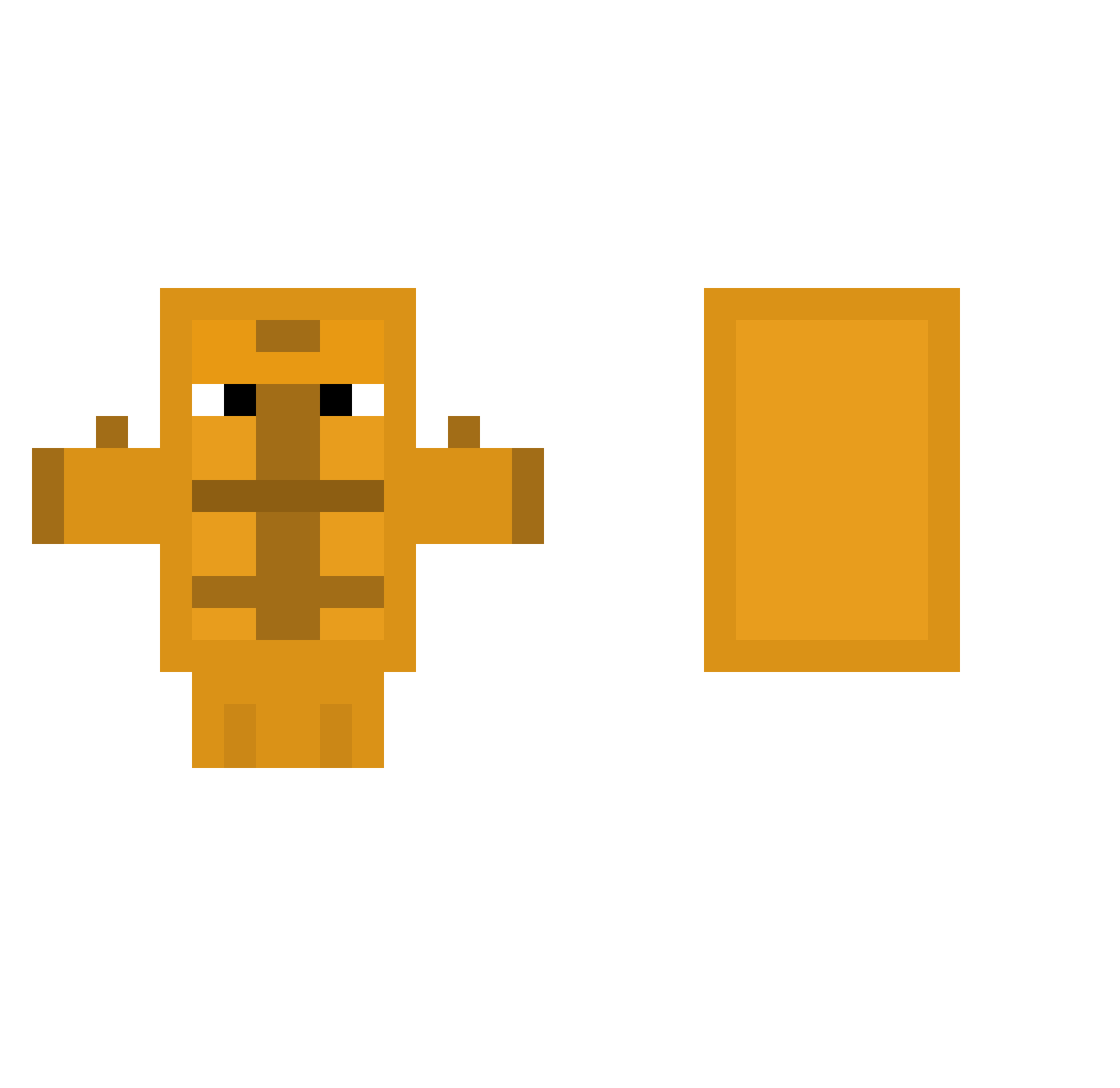 Bernd_dass_Brot Minecraft skin, front and back view