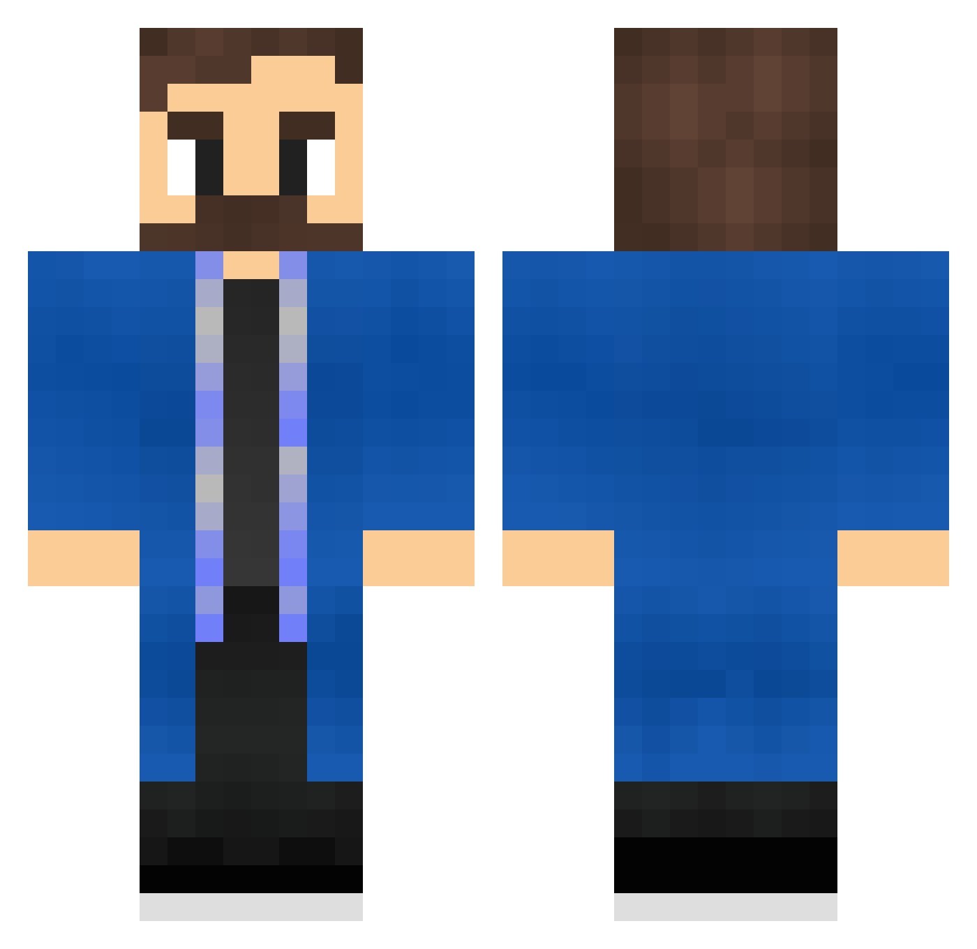 _Koeppi Minecraft skin, front and back view