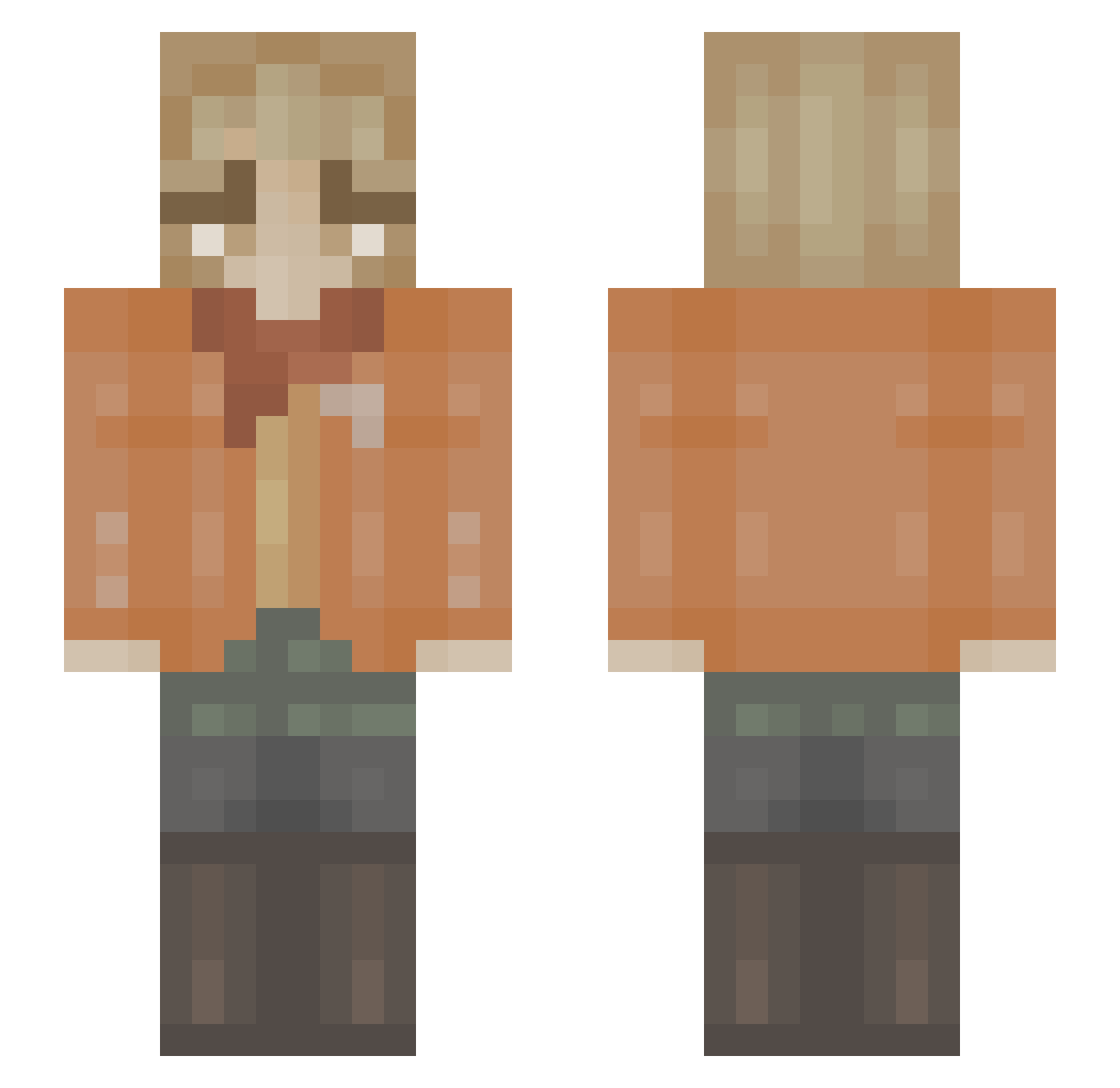 Shoriii_ Minecraft skin, front and back view