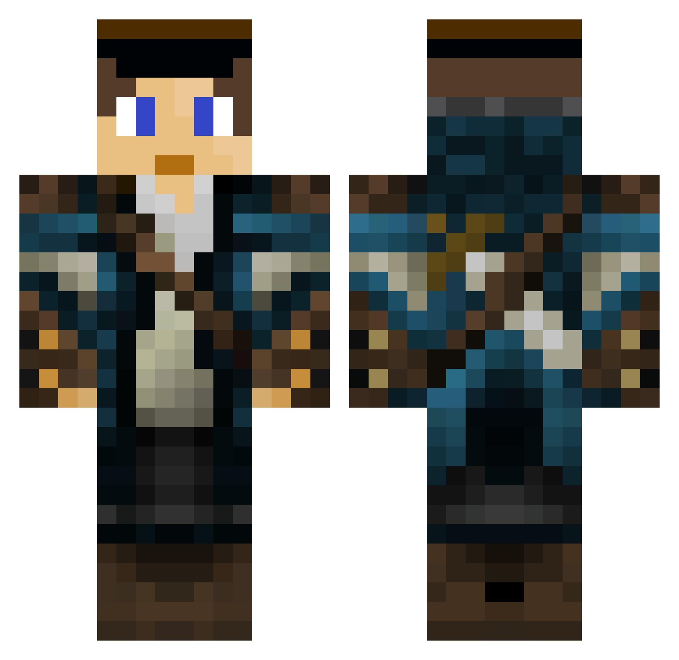 Soldierman2020 Minecraft skin, front and back view