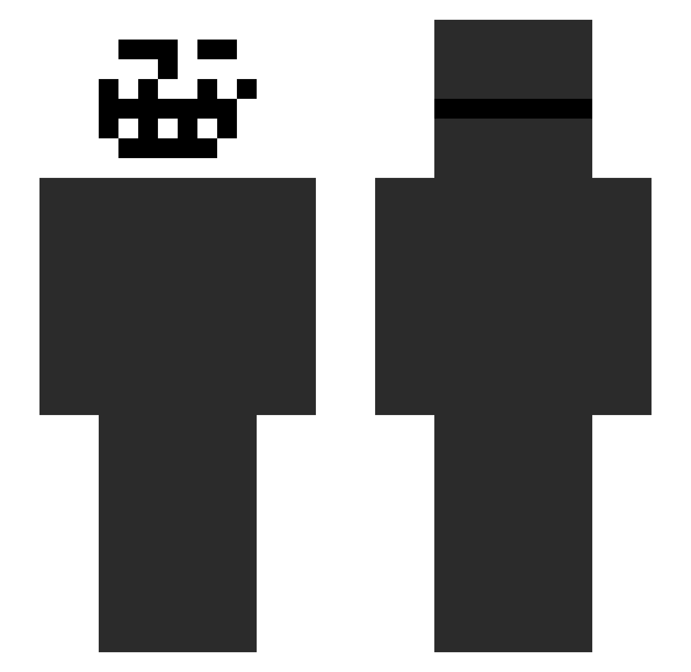 Yikes_Cringe Minecraft skin, front and back view