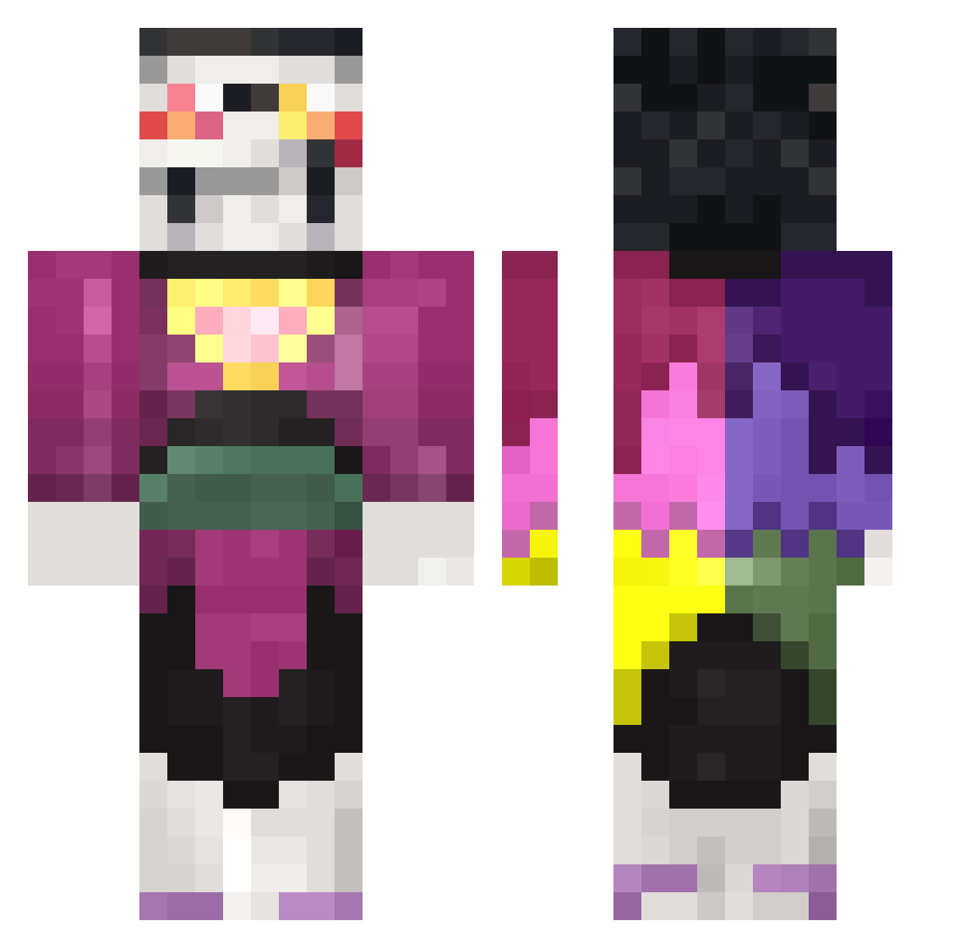 ConnordCruz Minecraft skin, front and back view