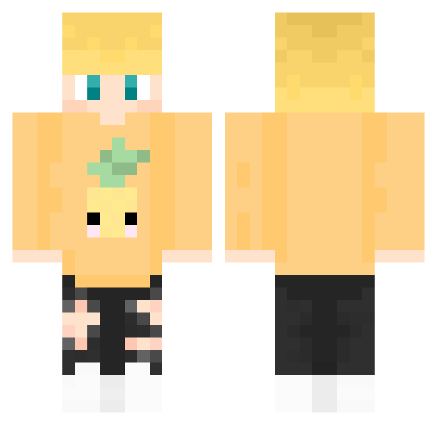 GorylGoryl10 Minecraft skin, front and back view