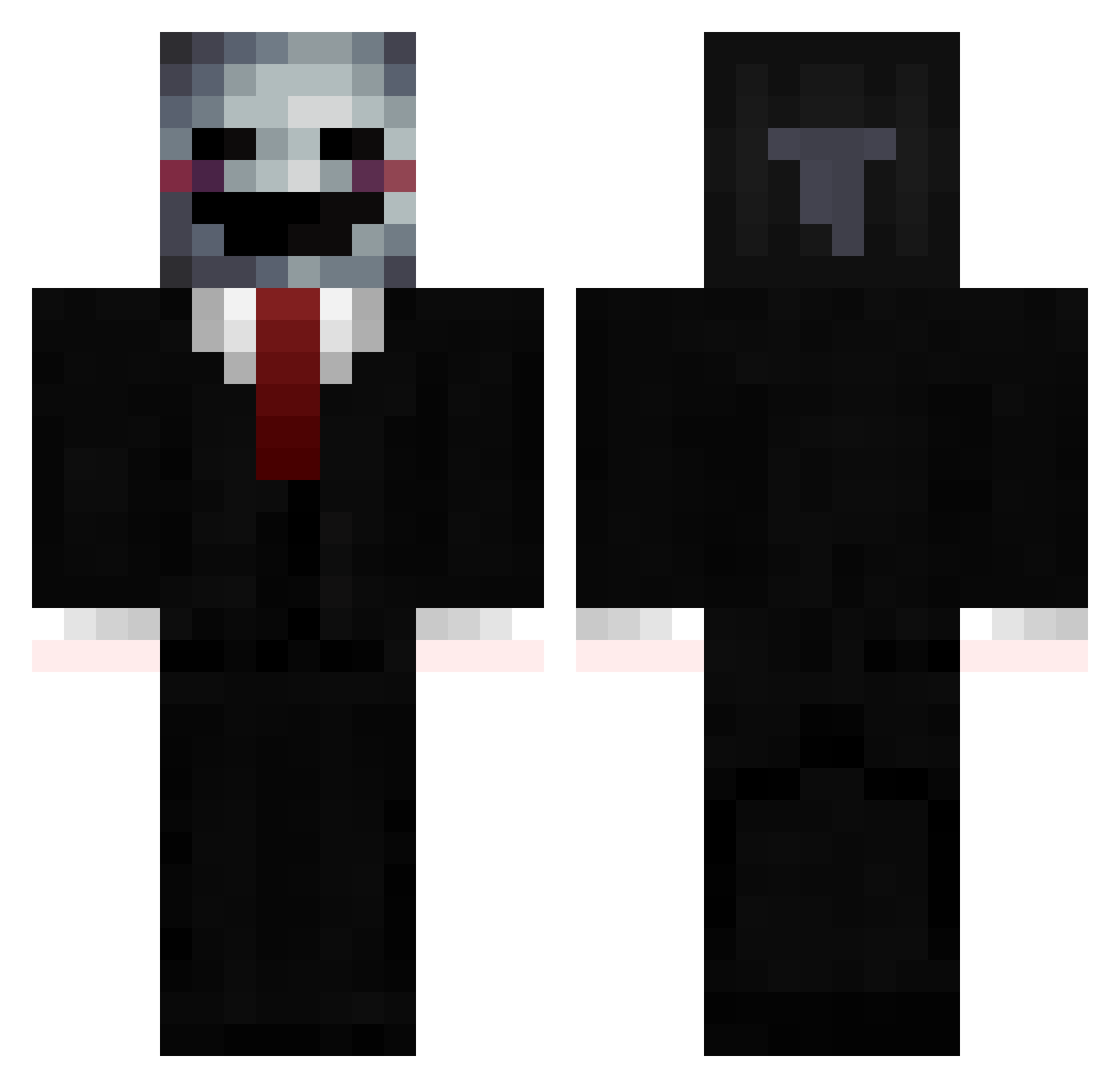 txsson Minecraft skin, front and back view