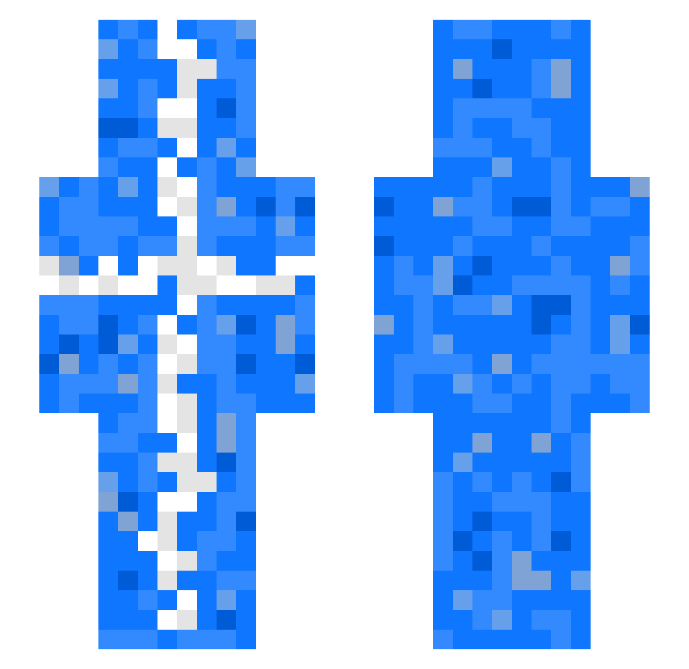 REmerald14 Minecraft skin, front and back view