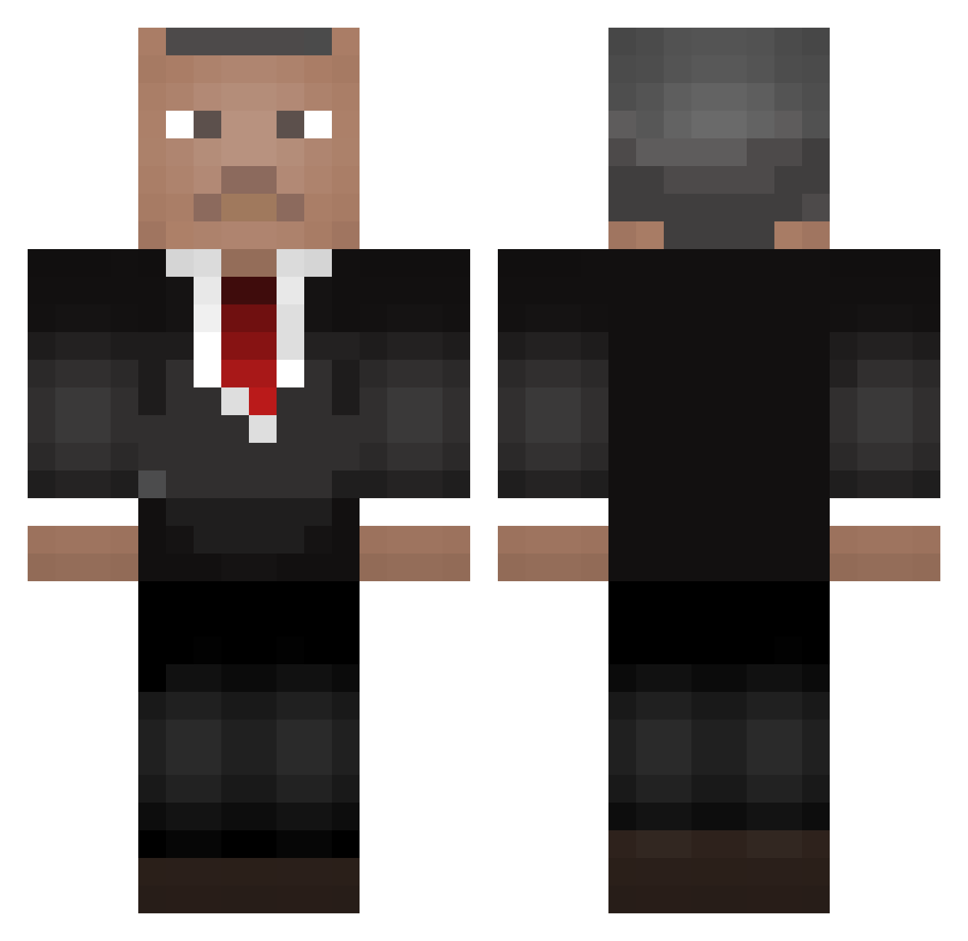 selambenyusuf Minecraft skin, front and back view