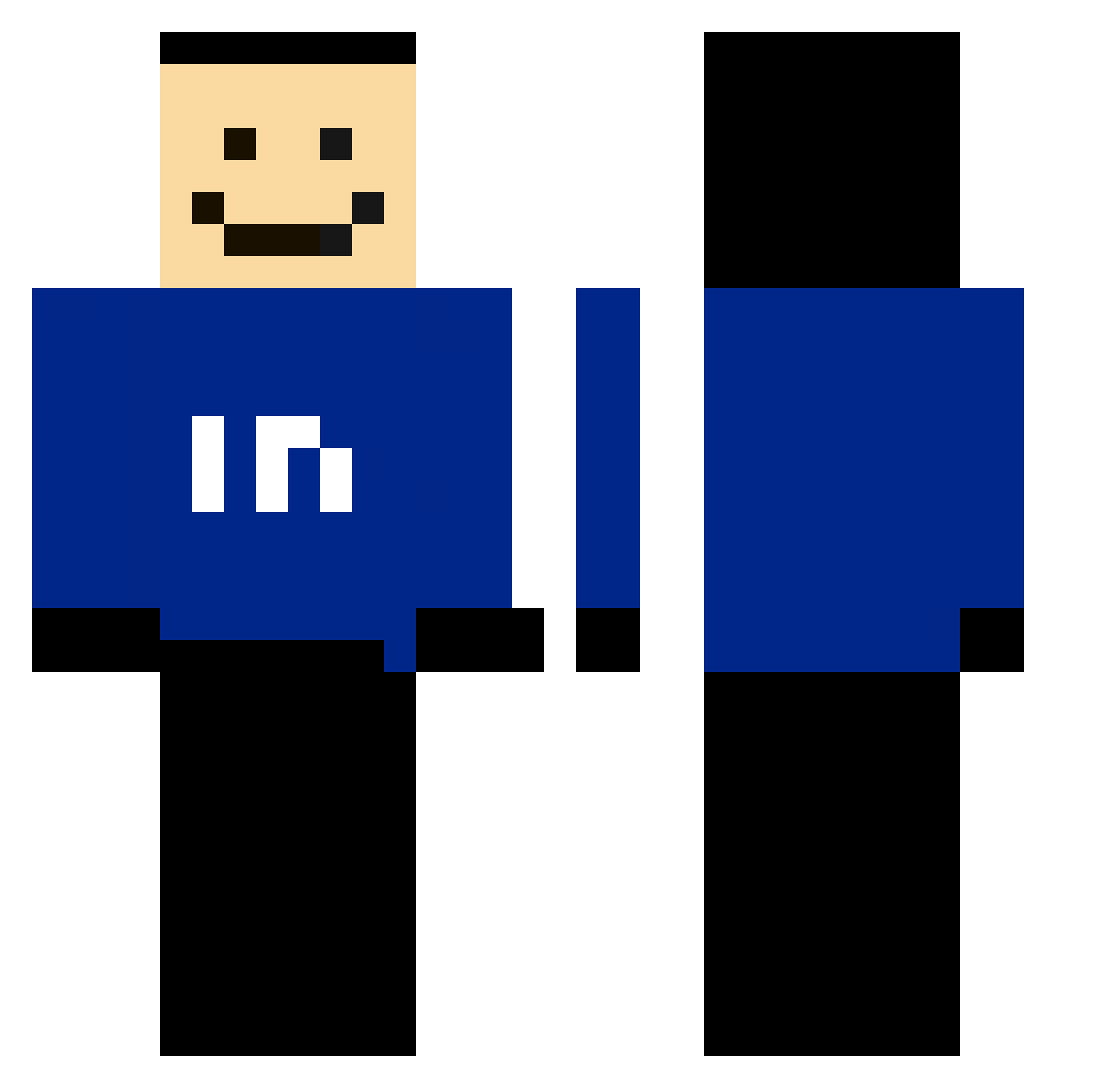 StephanyCurrismo Minecraft skin, front and back view