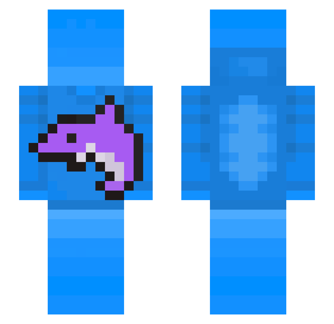Craiginator26 Minecraft skin, front and back view