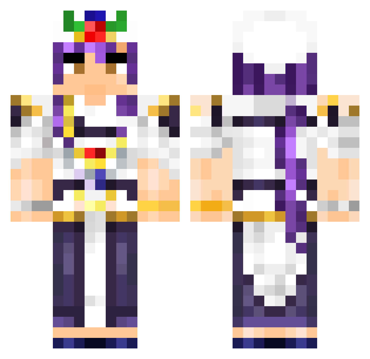 Altinaslan Minecraft skin, front and back view