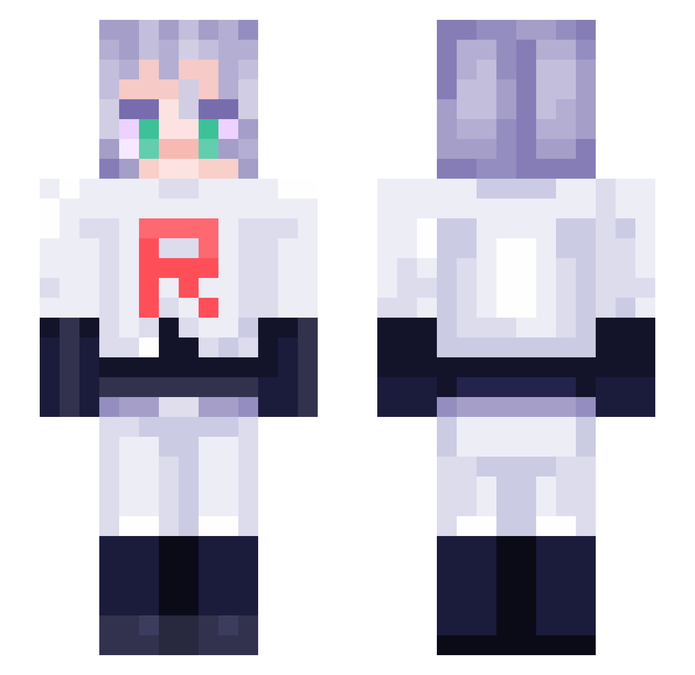 _eyebaggage_ Minecraft skin, front and back view