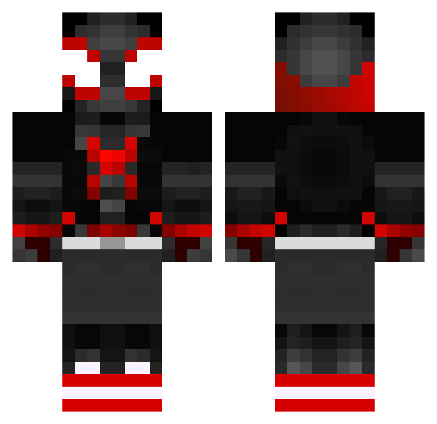 Sea_Dragon99 Minecraft skin, front and back view