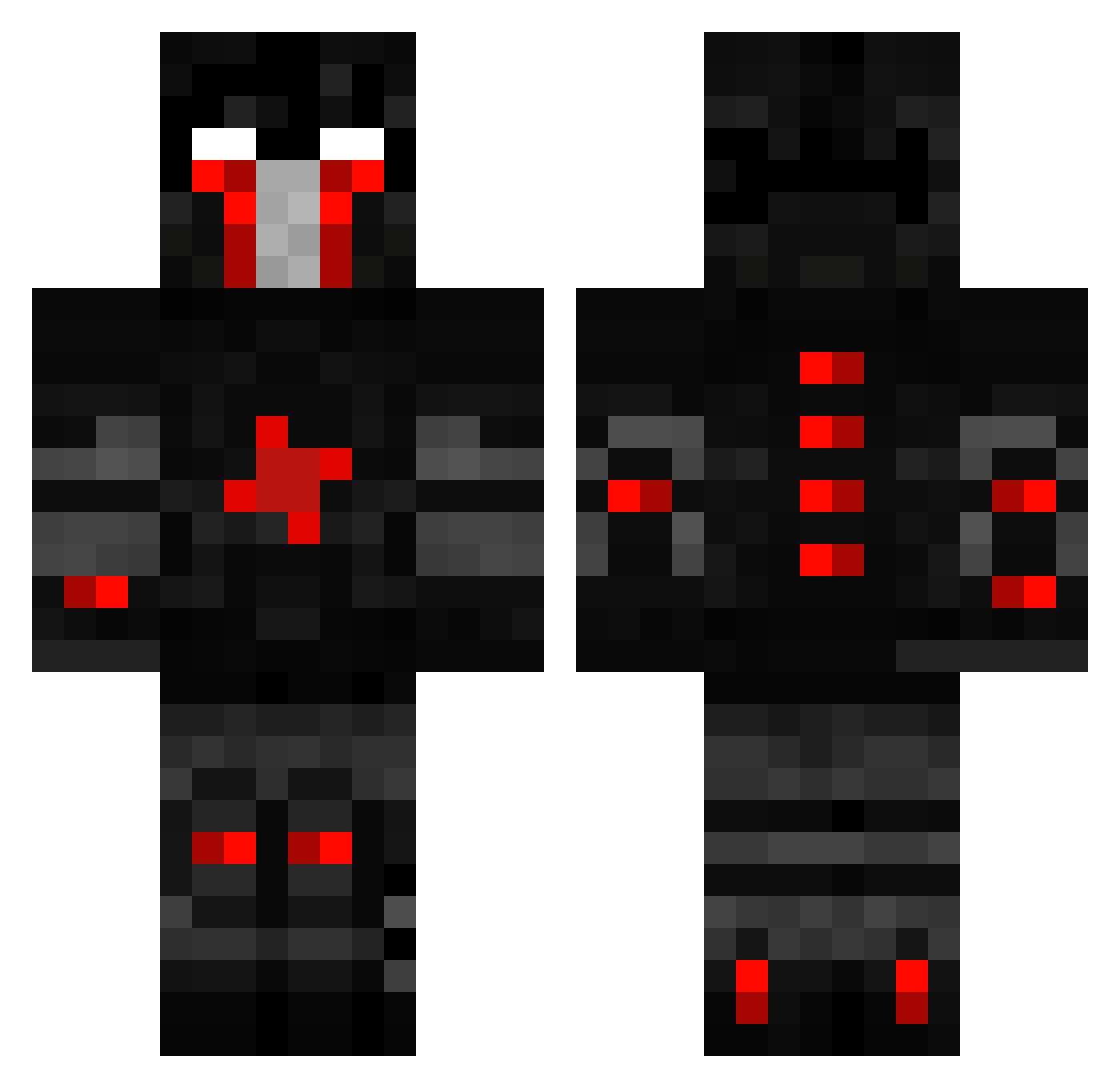 SGGK_ Minecraft skin, front and back view