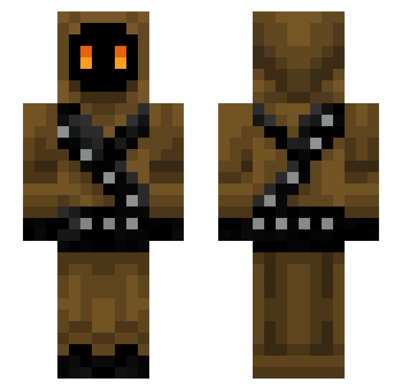 CatGirlAlexG Minecraft skin, front and back view